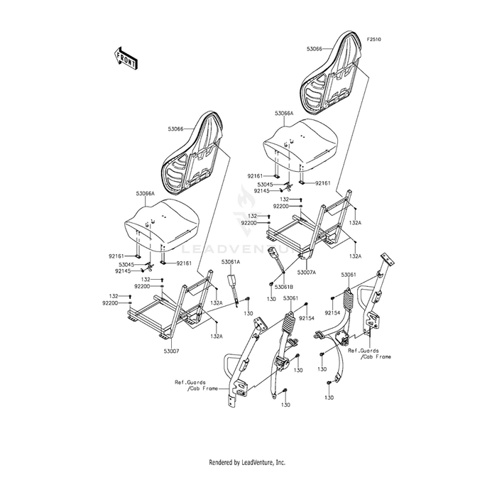 Belt-Seat,Retractor,L by Kawasaki