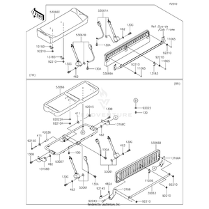 Belt-Seat,Rr by Kawasaki 53061-0354 OEM Hardware 53061-0354 Off Road Express Peach St