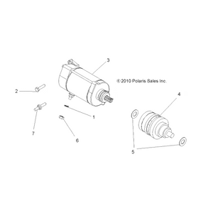 Bendix Assembly, Dt 800/700 by Polaris 4012614 OEM Hardware P4012614 Off Road Express