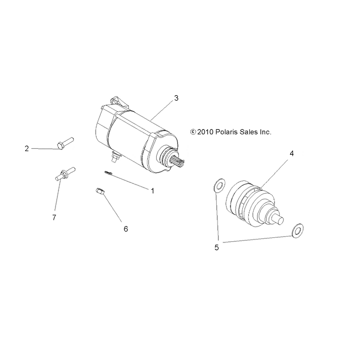 Bendix Assembly, Dt 800/700 by Polaris