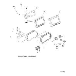 Bezel-Gauge,7 Display,Dusk by Polaris 5453378-747 OEM Hardware P5453378-747 Off Road Express