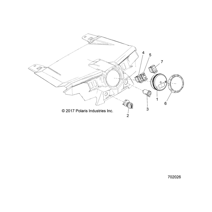 Bezel-Instrument Cluster,O.Mad by Polaris