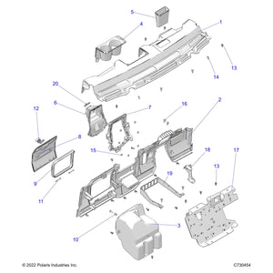 Bin-Glovebox,Blk by Polaris 5458003-070 OEM Hardware P5458003-070 Off Road Express