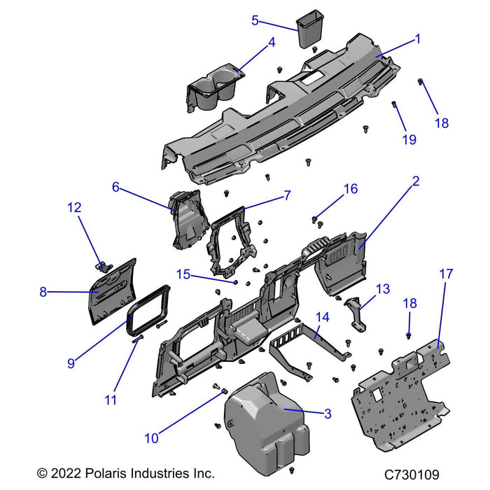 Bin-Glovebox,Rtr,Rc,Blk by Polaris