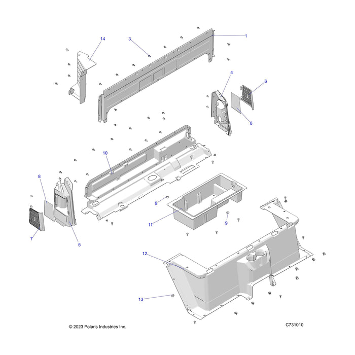 Bin-Storage,Rh,Blk by Polaris