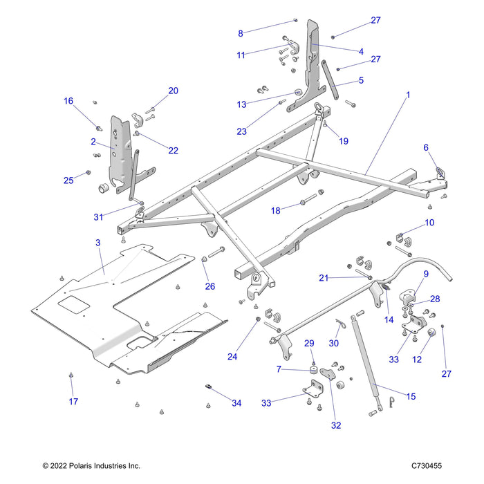 Bkt-Spacer,Blk by Polaris