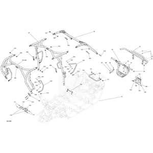 Black Central Cage Kit by Can-Am 715003902 OEM Hardware 715003902 Off Road Express Drop Ship