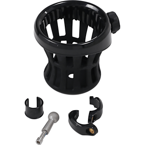 Black Drink Holder 7/8"-1" By Ciro 50613 Drink Holder 0636-0084 Parts Unlimited