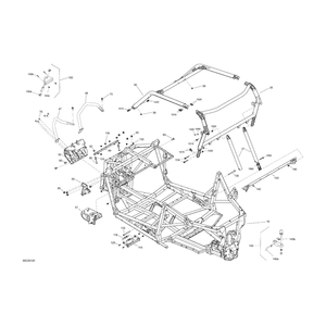 Black, Frame Assy by Can-Am 715006794 OEM Hardware 715006794 Off Road Express Drop Ship