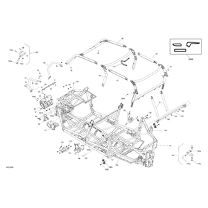 Black, Frame Assy by Can-Am 715006795 OEM Hardware 715006795 Off Road Express Drop Ship