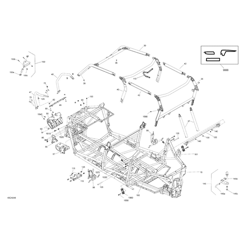 Black, Frame Assy by Can-Am