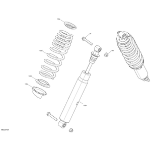 Black, Front Spring by Can-Am 706202774 OEM Hardware 706202774 Off Road Express Peach St