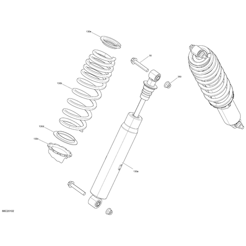 Black, Front Spring by Can-Am