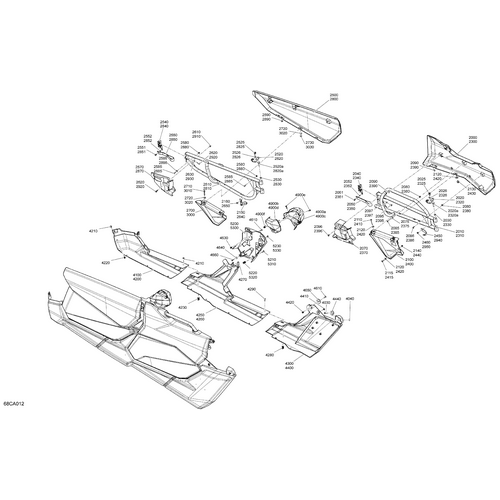 Black, LH Door Panel by Can-Am