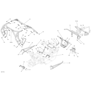 Black LH Lower Protector by Can-Am 705203327 OEM Hardware 705203327 Off Road Express