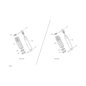 Black Rear Spring by Can-Am 706002526 OEM Hardware 706002526 Off Road Express Peach St