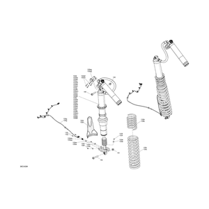 Black Rear Spring by Can-Am 706002668 OEM Hardware 706002668 Off Road Express Peach St