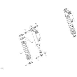 Black Rear Spring by Can-Am 706002801 OEM Hardware 706002801 Off Road Express Peach St