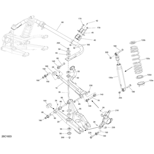 Black Spring by Can-Am 706001901 OEM Hardware 706001901 Off Road Express