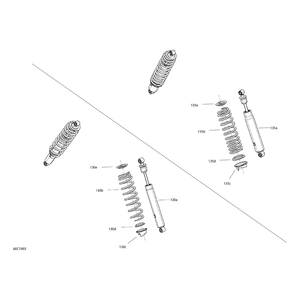 Black Spring by Can-Am 706002539 OEM Hardware 706002539 Off Road Express