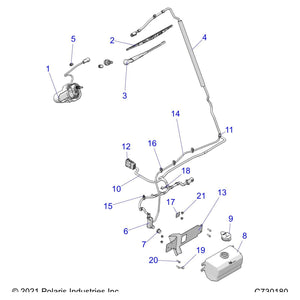 Blade-Wiper,Wshld,G2 Rgr by Polaris 2637635 OEM Hardware P2637635 Off Road Express