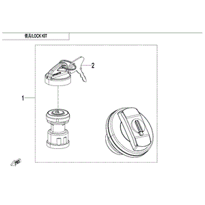 Blank Key by CF Moto 5ASV-011070-6000 OEM Hardware 5ASV-011070-6000 Northstar Polaris