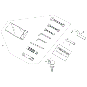 Blank Key by CF Moto 6050-013010-0MP0 OEM Hardware 6050-013010-0MP0 Northstar Polaris