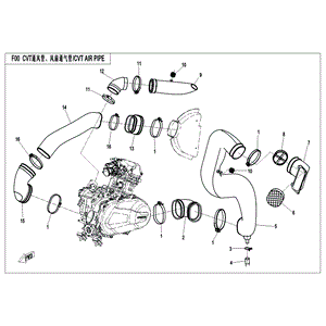 Block Primary Element by CF Moto 7000-000207 OEM Hardware 7000-000207 Northstar Polaris