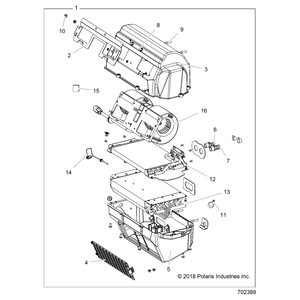 Blower, Heater &Amp; A/C by Polaris 3120765 OEM Hardware P3120765 Off Road Express