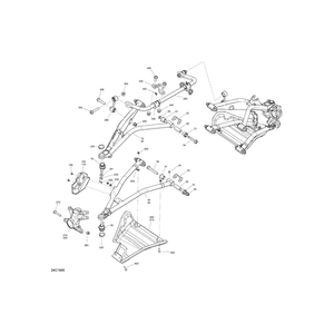 Blue LH Upper Front Suspension Arm by Can-Am 706203484 OEM Hardware 706203484 Off Road Express