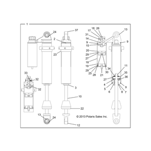 Body,6.00 Travel (520152) by Polaris 1800383 OEM Hardware P1800383 Off Road Express