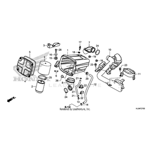 Body, Air Cleaner by Honda 17211-HP0-A00 OEM Hardware 17211-HP0-A00 Off Road Express Peach St