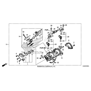 Body Assembly, Throttle (Gq2Ea A) by Honda 16400-HL6-A02 OEM Hardware 16400-HL6-A02 Off Road Express Peach St