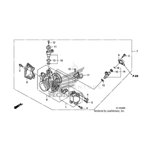 Body Assembly, Throttle (Gq6Aa A) by Honda 16400-HL1-A01 OEM Hardware 16400-HL1-A01 Off Road Express Peach St