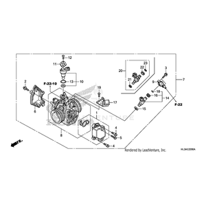 Body Assembly, Throttle (Gq6Ja A) by Honda 16400-HL3-A01 OEM Hardware 16400-HL3-A01 Off Road Express Peach St