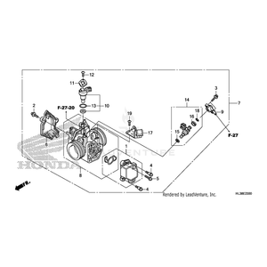 Body Assembly, Throttle (Gq6Qa A) by Honda 16400-HL3-G01 OEM Hardware 16400-HL3-G01 Off Road Express Peach St