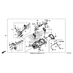 Body Assembly, Throttle (Gqa4A A) by Honda 16400-HL4-013 OEM Hardware 16400-HL4-013 Off Road Express Peach St