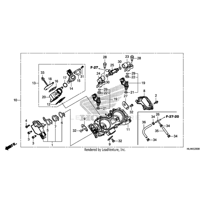 Body Assembly, Throttle (Gqa4A A) by Honda