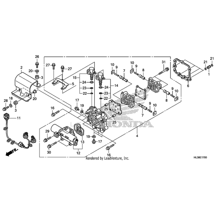 Body Assembly, Valve by Honda