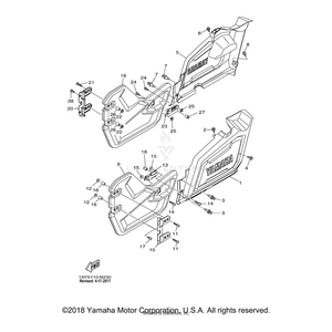 Body, Latch 1 by Yamaha 1XD-K7171-10-00 OEM Hardware 1XD-K7171-10-00 Off Road Express