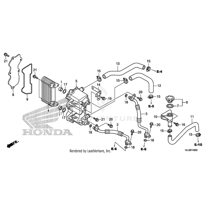 Body, Oil Cooler by Honda