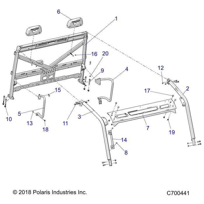 Bolster Seat Weld, Matte Black by Polaris