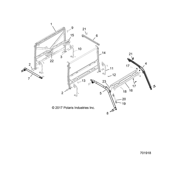 Bolster Weld, Front, Right by Polaris