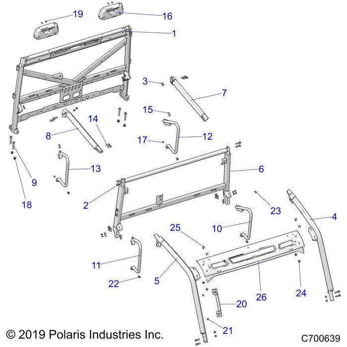 Bolster Weld, Front, Right, Mat by Polaris