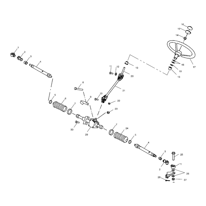 Bolt, 10 Mm X 1.25 Mm X 65 Mm by Polaris