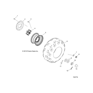 Bolt-3/8-16X3/4-Hx/Cp/Lk-Gr5-Y by Polaris 7518903 OEM Hardware P7518903 Off Road Express