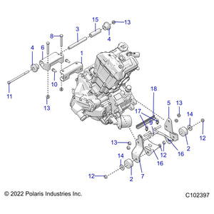 Bolt-3/8-16X7/8 Hex Flange Gr5 by Polaris 7518364 OEM Hardware P7518364 Off Road Express