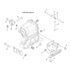 Bolt-3/8-24X23/4,Hex Flange,65 by Polaris 7518415 OEM Hardware P7518415 Off Road Express