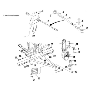 Bolt-7/16-20X2,Hxcap,Gr5-Y by Polaris 7517907 OEM Hardware P7517907 Off Road Express