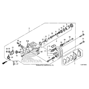 Bolt, Adjuster by Honda 43249-S04-003 OEM Hardware 43249-S04-003 Off Road Express Peach St